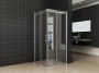 Wiesbaden Douchecabine Vierkant Schuifdeur 90x90x200cm Antikalk Helder Glas Chroom Profiel 8mm Veiligheidsglas Easy Clean - Thumbnail 4