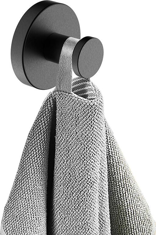 Wiesbaden Handdoekhaak Alonzo Groot Geborsteld Gunmetal PVD - Foto 3