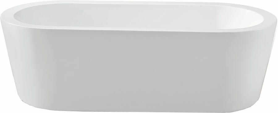 Xellanz Ligbad Vrijstaand Bianco Ovaal 80x178x58.5cm Glasvezelversterkt Hoogwaardig Acryl Glans Wit met Badwaste en Overloop - Foto 4
