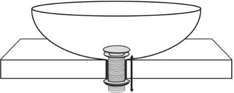 Wiesbaden Caral verlengde afvoerplug met vaste waste 5 4" geborsteld staal - Foto 2