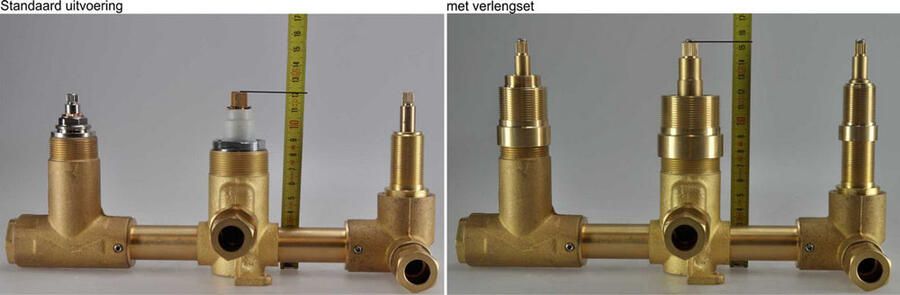 1219 Wiesbaden Caral Rombo 2-weg verlengset inbouwthermostaat - Foto 3
