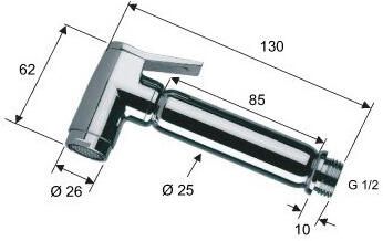 Wiesbaden complete set knijp handdouche+slang+hoekstopkraan 29.4301 - Foto 6
