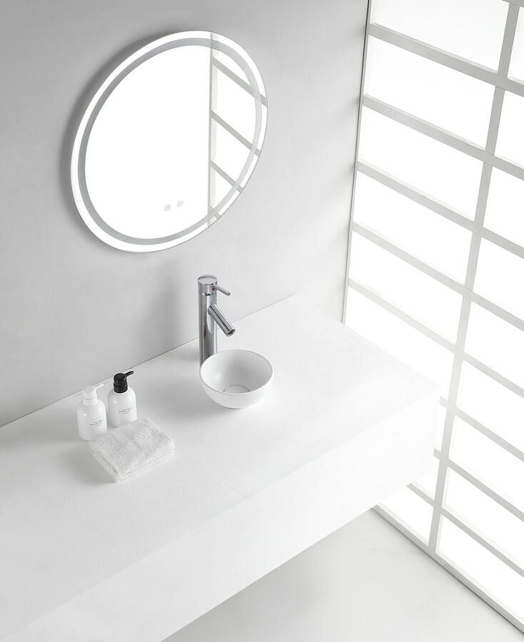 Wiesbaden Consilio waskom rond 20 x 9 cm keramiek mat wit 32.3577