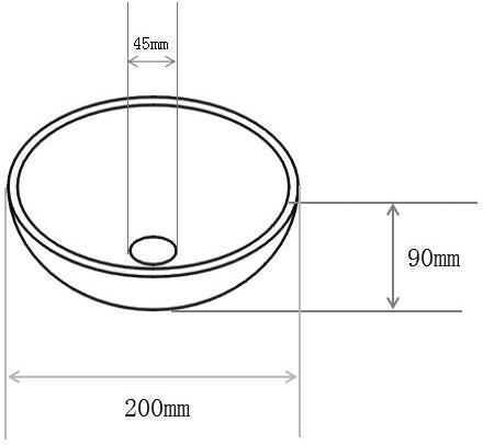 Wiesbaden Consilio waskom rond 20 x 9 cm keramiek mat zwart 32.3576 - Foto 2