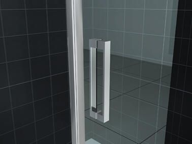 Wiesbaden Douchecabine Nano Kwartrond Draaideur Rechtsdraaiend 90x90x200cm Antikalk Helder Glas Chroom Profiel 8mm Veiligheidsglas Easy Clean - Foto 7