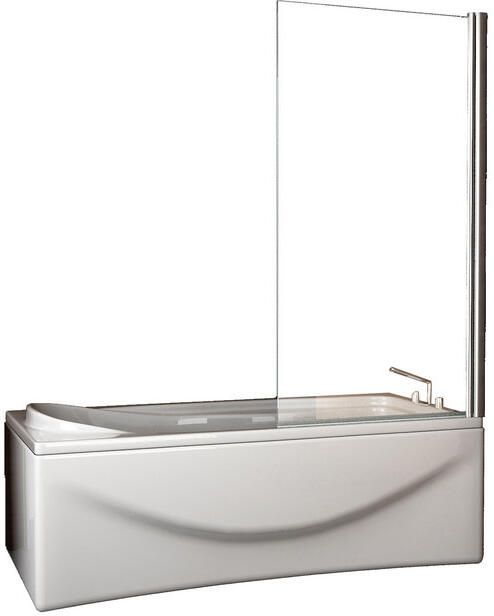 Wiesbaden Badwand Eco 80x150cm Antikalk Helder Glas Chroom Profiel 6mm Veiligheidsglas Easy Clean - Foto 6