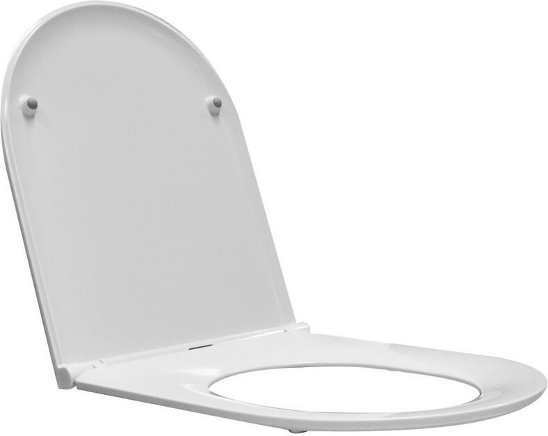 Wiesbaden Toiletbril Miko Flatline Softclose en Quickrelease Toiletzitting Wit - Foto 4