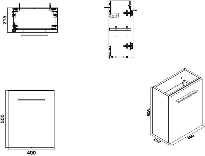 Xellanz fonteinkast tbv HS fonteintje l r 1 deur 40x21 wit 38.3940 - Foto 3