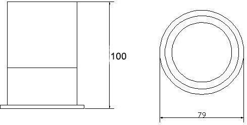 Wiesbaden Ida vrijstaande tandenborstelhouder 10x8 cm chroom mat glas - Foto 3