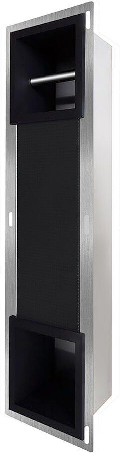 Wiesbaden Toiletrolhouder en Reserverolhouder Inbouw 20.8x74x14.8cm RVS Mat Zwart - Foto 4