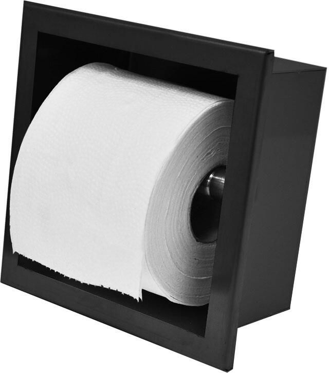 Wiesbaden inbouw-toiletrolhouder mat zwart 28.2910 - Foto 4