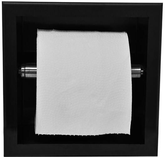 Wiesbaden inbouw-toiletrolhouder mat zwart 28.2910 - Foto 3