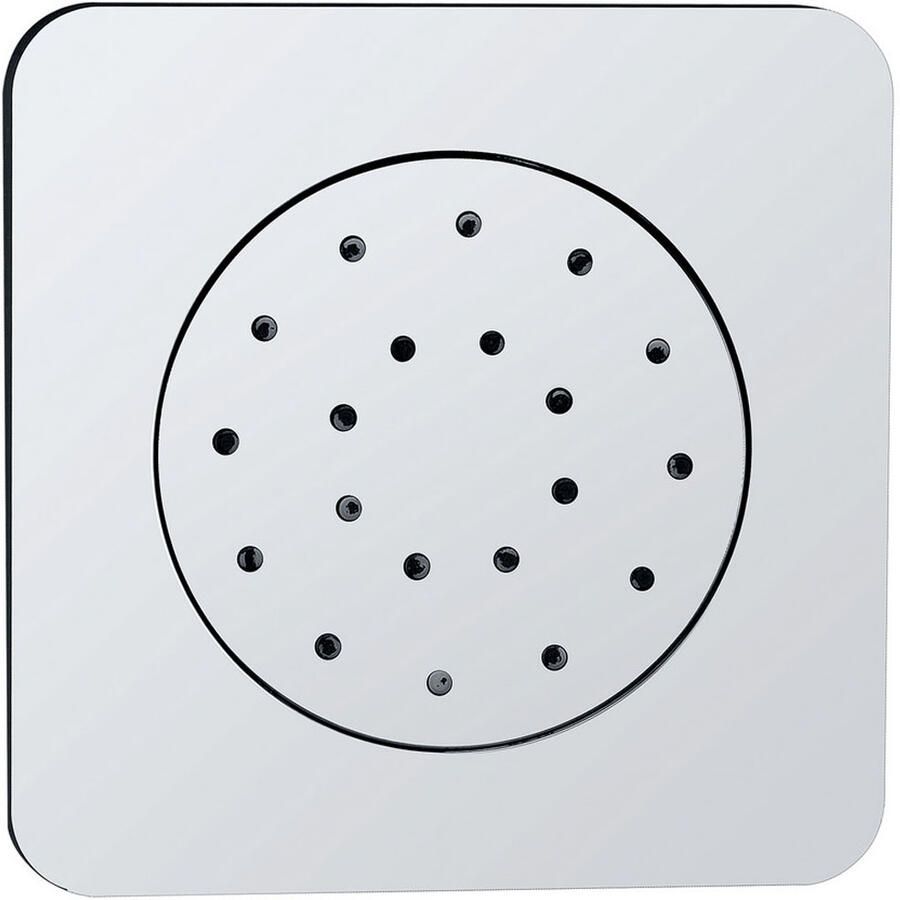Wiesbaden Rombo ABS Inbouw verstelbare zijdouche vierkant 135x135 chroom 29.3851