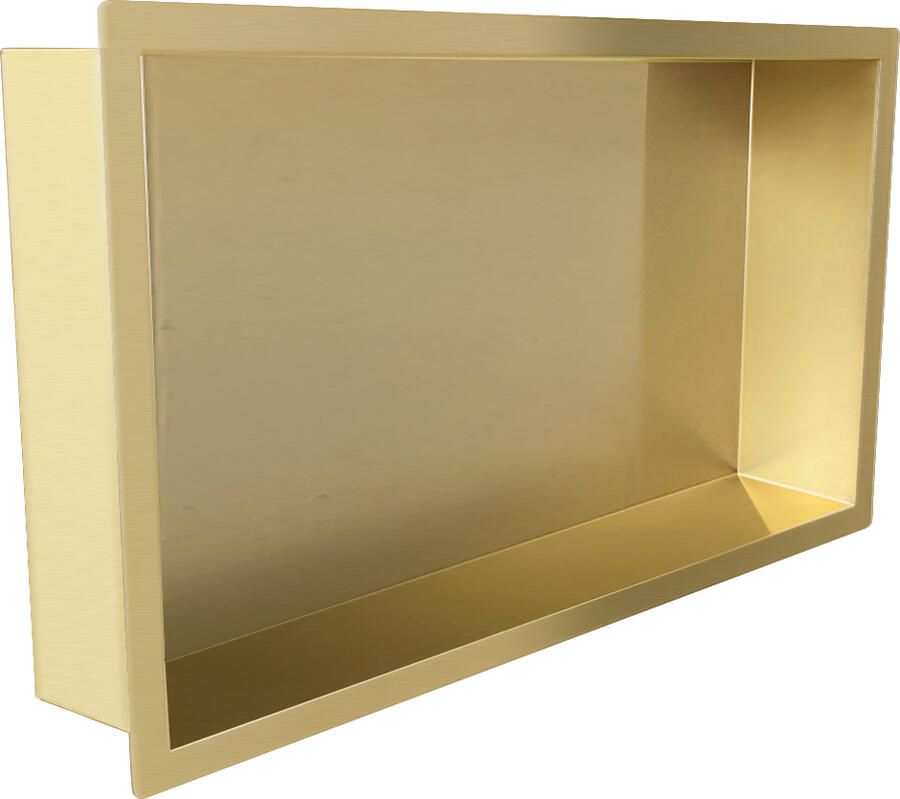 Wiesbaden Inbouwnis | Exellence | 30x60x7cm | Geborsteld Messing Goud - Foto 3