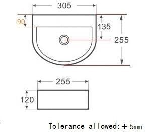 Wiesbaden Fontein Lara | 30x25x12 cm | Keramiek | Wandmontage | Half rond | Wit glans - Foto 5