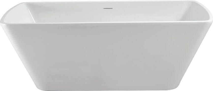 Wiesbaden Ligbad Vrijstaand Larx Rechthoek 78x170x59cm Glasvezelversterkt Hoogwaardig Acryl Glans Wit met Badwaste en Overloop - Foto 7