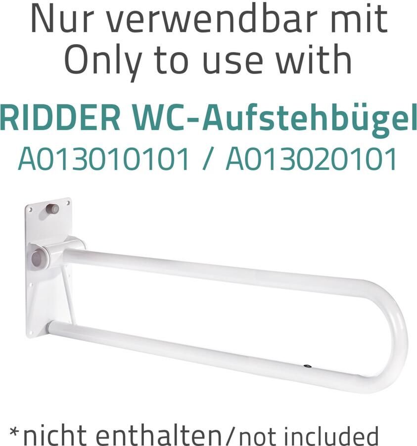 Wiesbaden Toiletrolhouder Voor Toiletbeugel Ridder Leo Wit - Foto 2