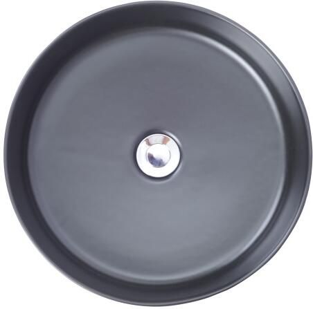 Wiesbaden Waskom Opbouw Link Rond 40x40x14.5cm Keramiek Zwart 0 Kraangaten - Foto 3