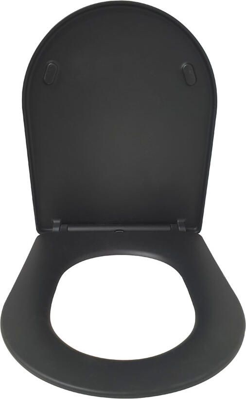 Wiesbaden Toiletzitting Ombra | Sofclose met quick-release | Duroplast | Zwart mat - Foto 7