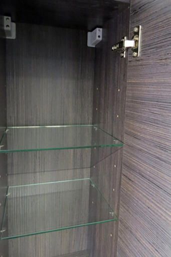 Xellanz Badkamerkast Tigris Hangend 30x160x30cm MDF Houtnerf Grijs Softclose Greeploos - Foto 2