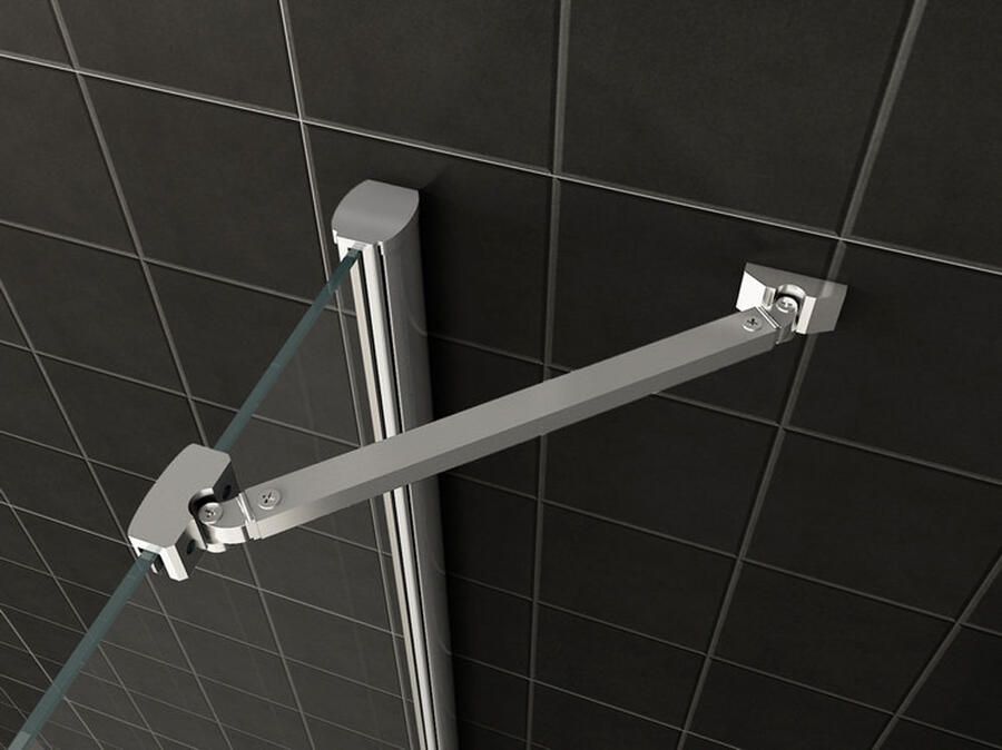 Wiesbaden Douchecabine Vierkant Draaideur 100x100x200cm Antikalk Helder Glas Chroom Profiel 8mm Veiligheidsglas Easy Clean - Foto 7