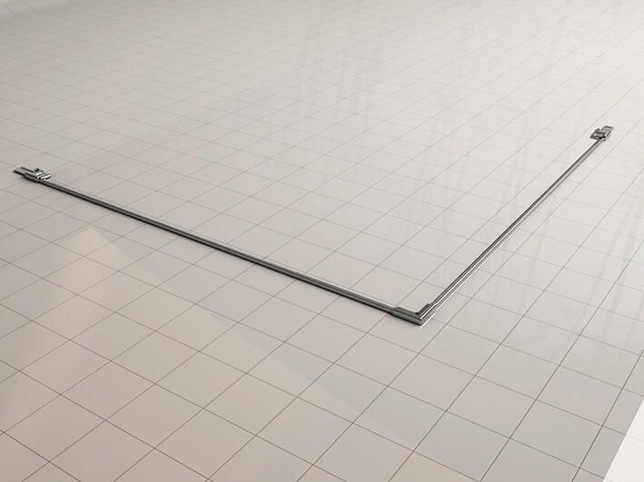 Wiesbaden Douchecabine Vierkant Dubbele Swingdeur 90x90x200cm Antikalk Helder Glas Chroom Profiel 8mm Veiligheidsglas Easy Clean - Foto 10