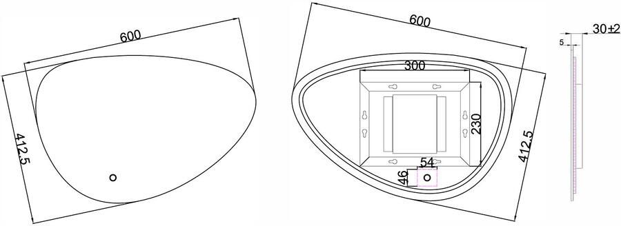 Wiesbaden Badkamerspiegel Uovo 100cm Geintegreerde LED Verlichting Verwarming Anti Condens Touch Schakelaar Dimbaar - Foto 5