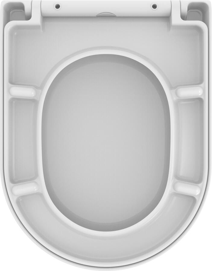 Wiesbaden Vesta toiletzitting softclose en quick release mat wit 32.3763 - Foto 2