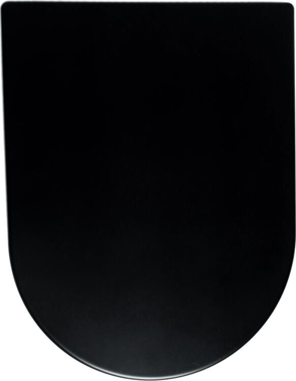 Wiesbaden Vesta toiletzitting softclose en quick release mat zwart 32.3764 - Foto 2