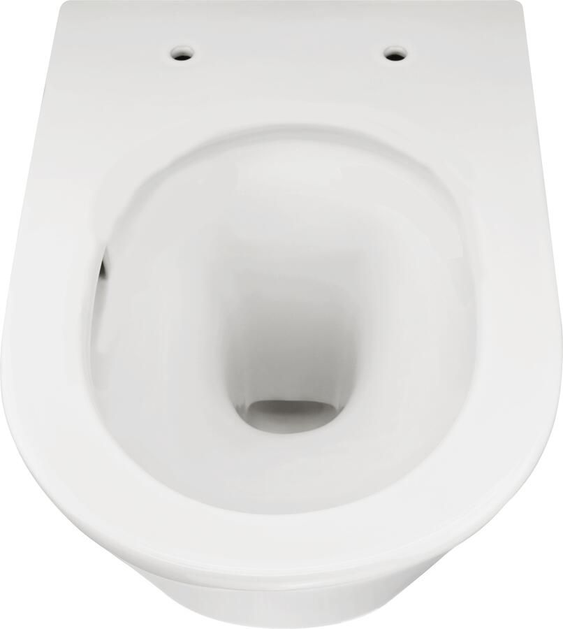 Wiesbaden Vesta rimless hangend toilet met Tornado-flush 42 x 36 x 52 5 cm mat wit