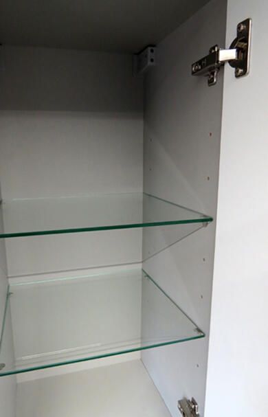 Wiesbaden Badkamerkast Vision Hangend 35x160x35cm MDF Hoogglans Grijs Softclose Greeploos - Foto 5