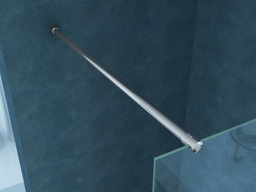 Diamond Line Inloopdouche Eco 140x200cm Antikalk Helder Glas Chroom Profiel 8mm Veiligheidsglas Easy Clean - Foto 12