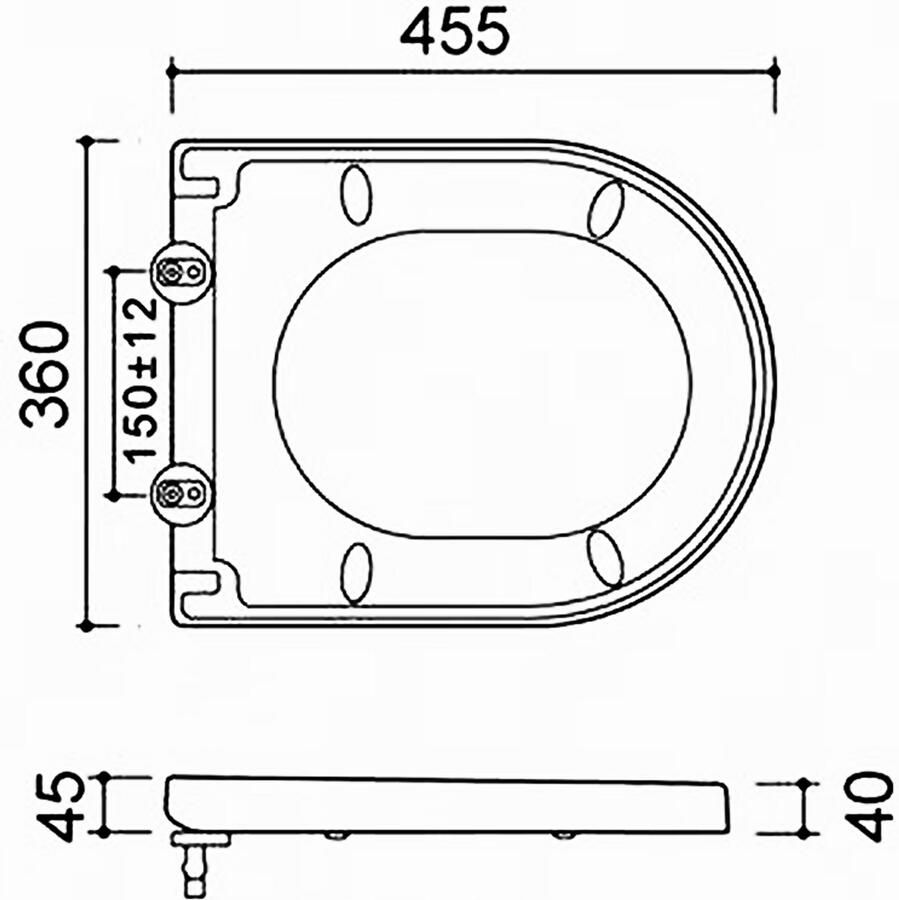 Wiesbaden Xellanz Wiesbaden Arco Soft-Close closetzitting wit inclusief deksel