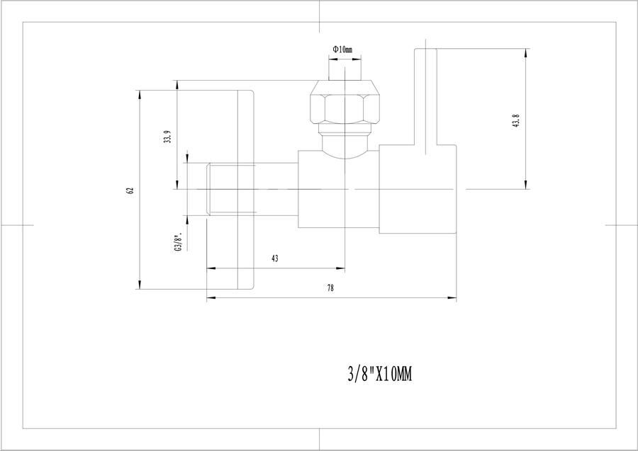 Wiesbaden Hoekstopkraan Riko Minimal 3 8x10 Inclusief Rozet Mat Zwart