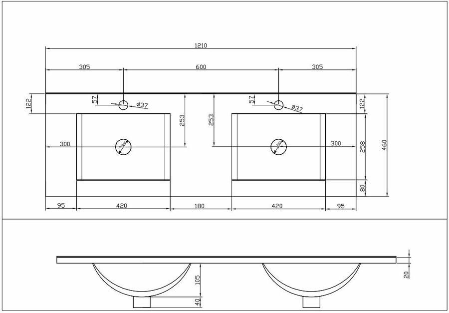 Wiesbaden Xellanz Wiesbaden Excellence Sephia badmeubel met spiegel 120 cm mat wit - Foto 4